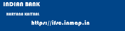 INDIAN BANK  HARYANA KAITHAL    ifsc code